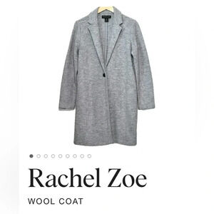 Rachel Zoe Women’s Wool Blend Sweater Duster Coat Gray NWOT Size Medium